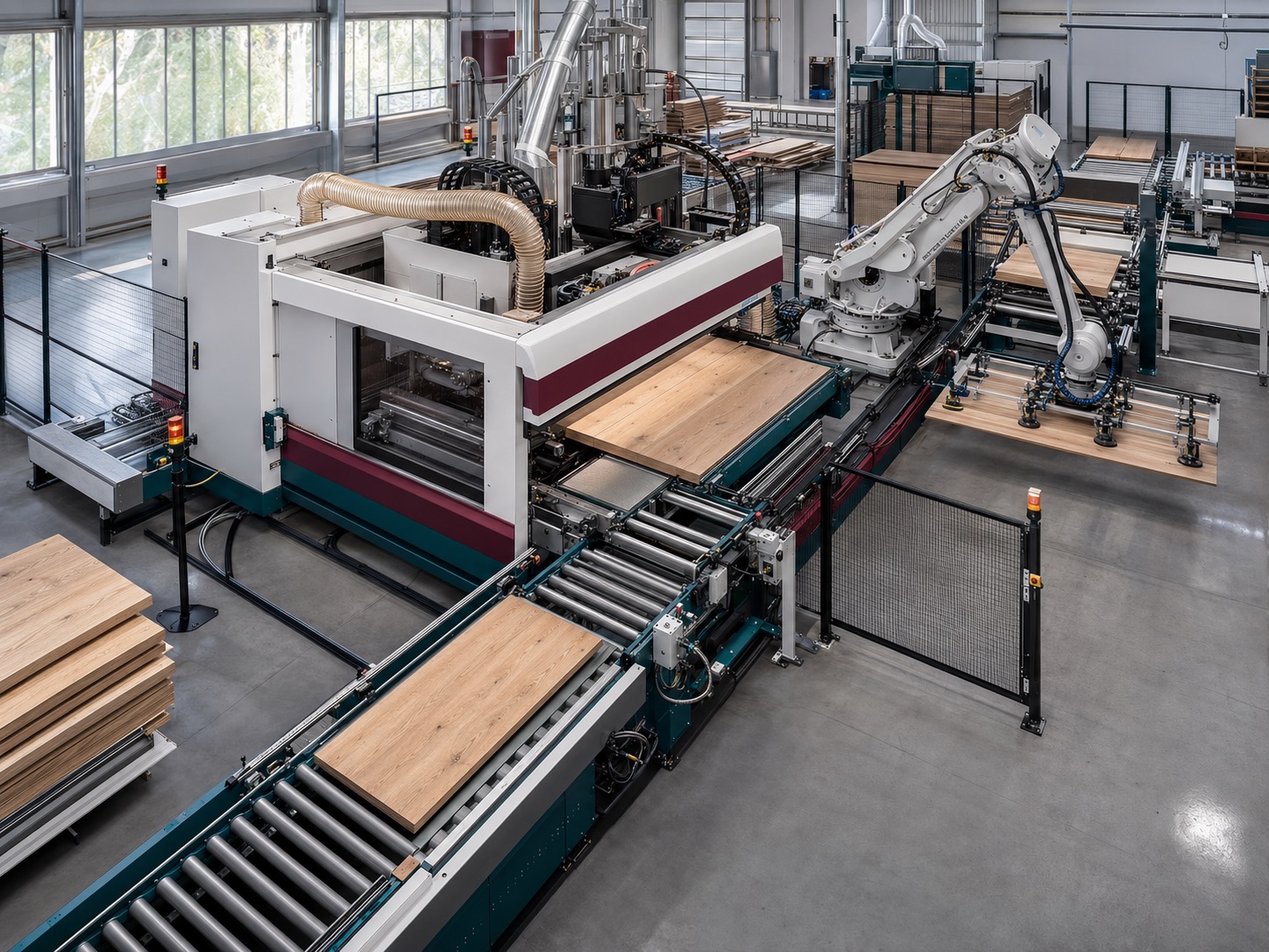 Otomatik ahşap panel üretim hattı