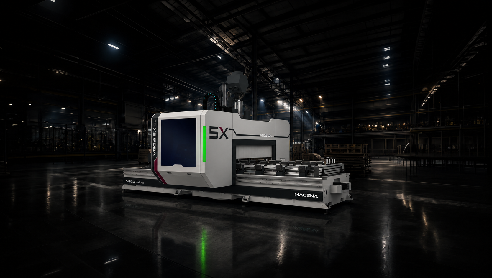 Magena Vega 5X Pro çok yönlü CNC işleme merkezi